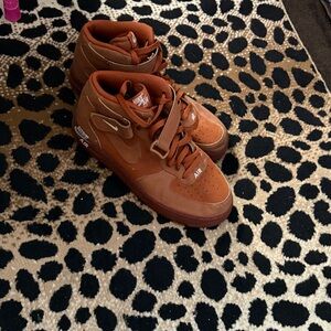 Nike Kids Tan High-Top Sneakers